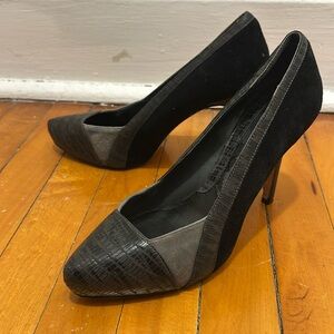White House Black Market suede pumps